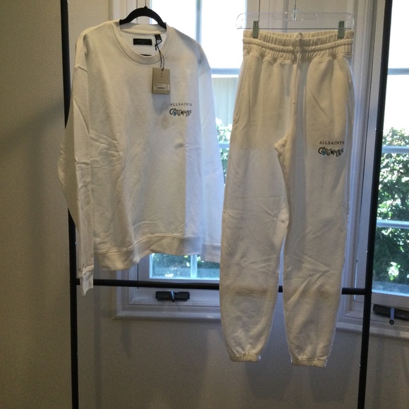 Mens set sweater size L and pants size Xsmall Brand All Saints